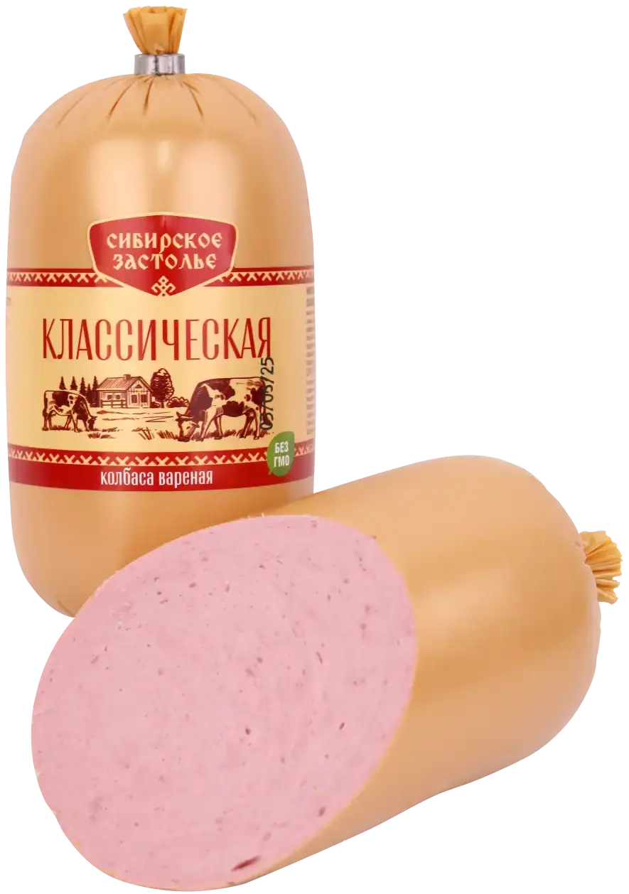 Колбаса Классическая вареная 420гр Сибирское Застолье (Собственное пр-во)